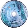 Drops - silver - green